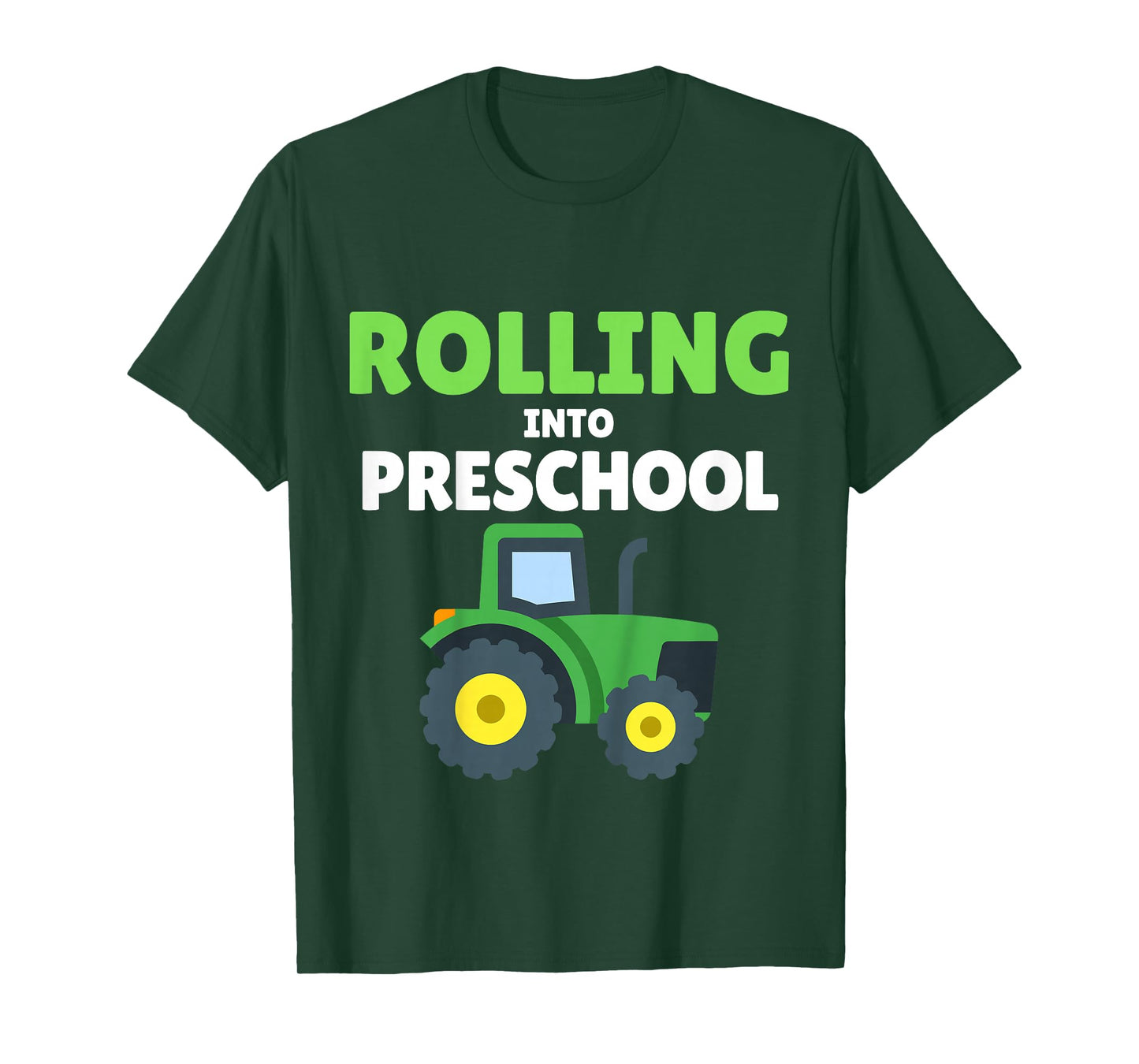Back to School Tractor Construction First Day of Preschool T-Shirt