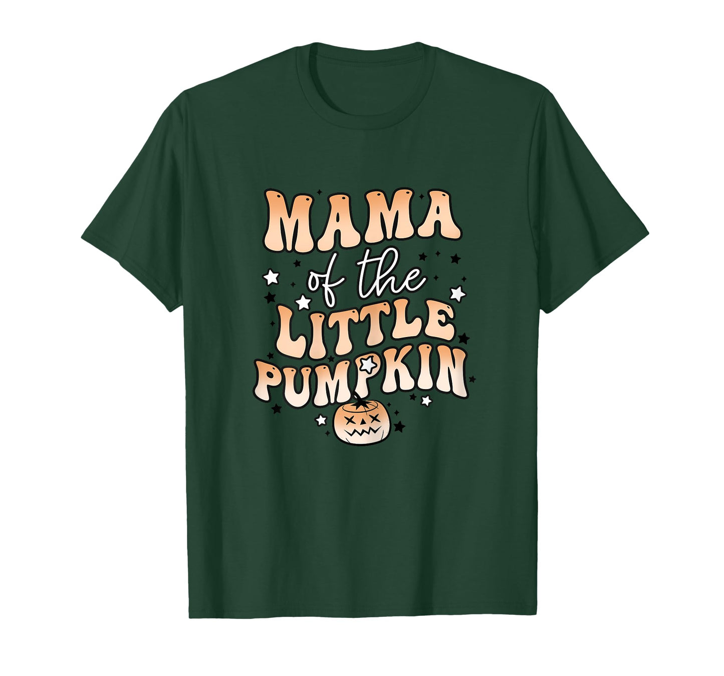 Mama of the Little Pumpkin Halloween Cute Family Matching T-Shirt