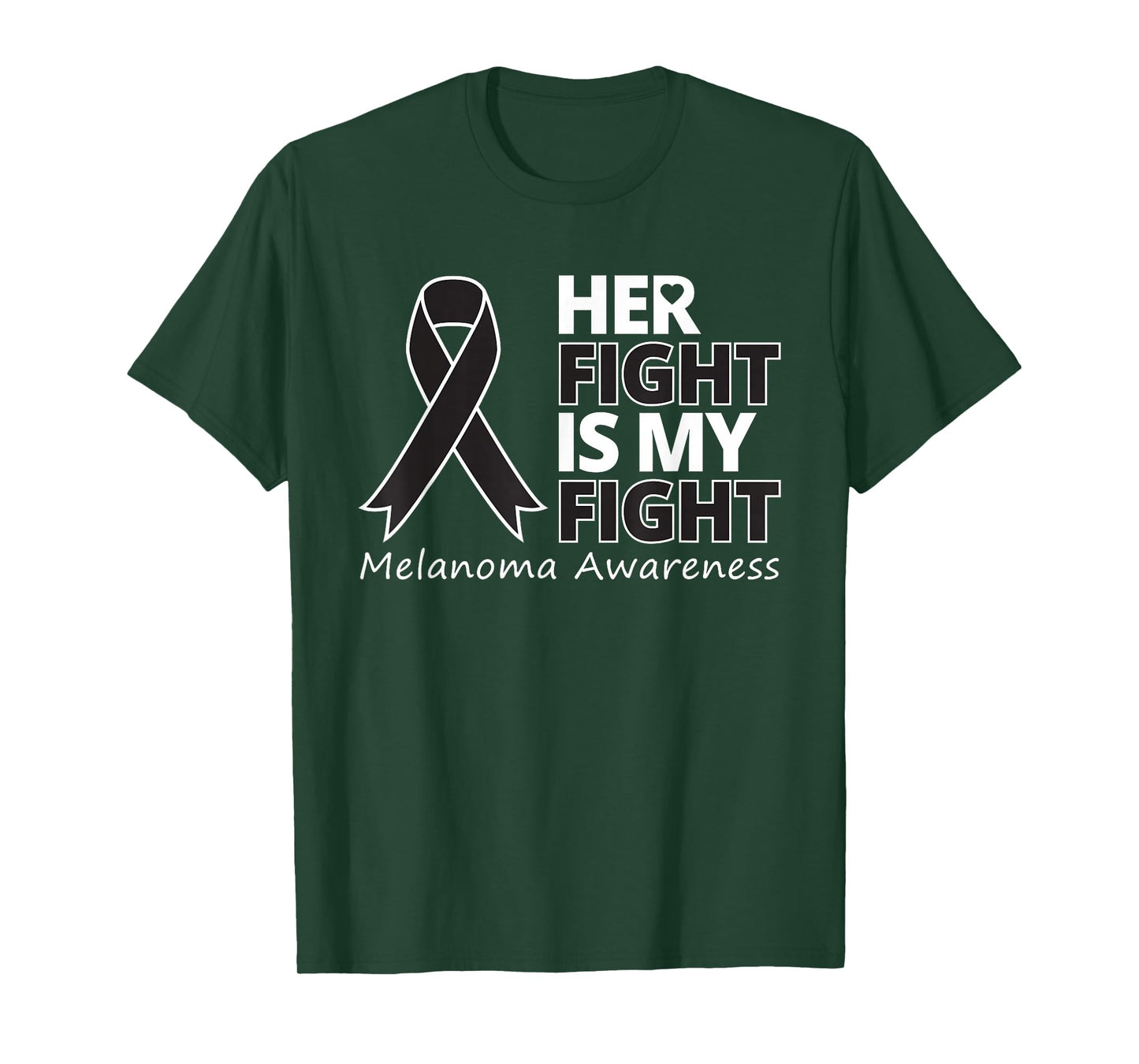 Her Fight Is My Fight Melanoma Awareness Skin Cancer Warrior T-Shirt