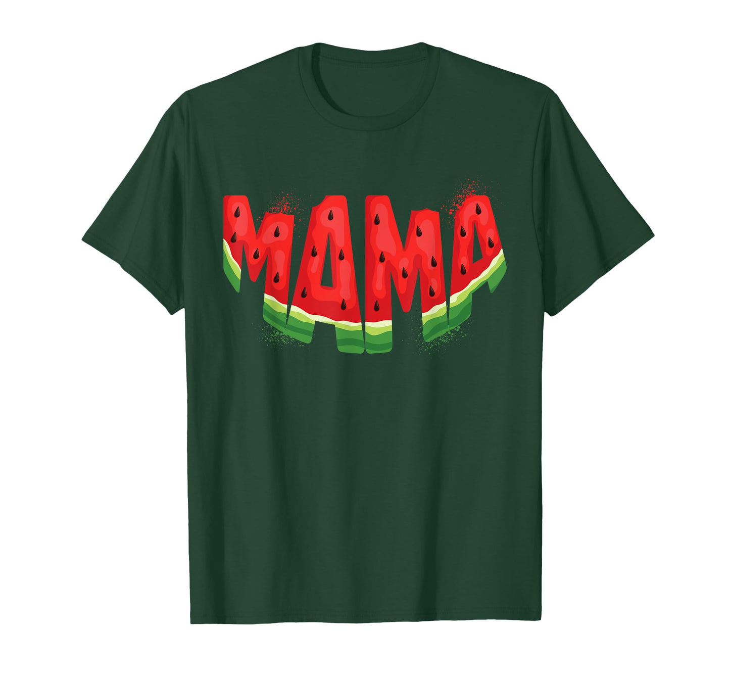 Funny Mama Watermelon Summer Fruit Family Matching Birthday T-Shirt
