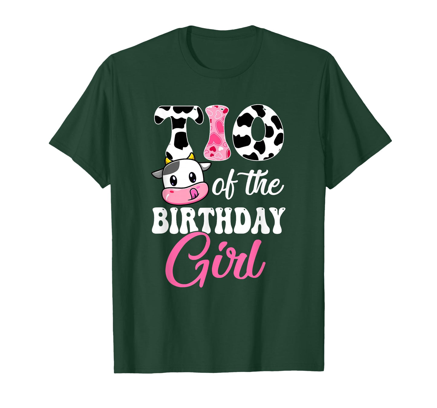 Tio Of The Birthday Girl Farm Cow 1St Birthday Girl T-Shirt