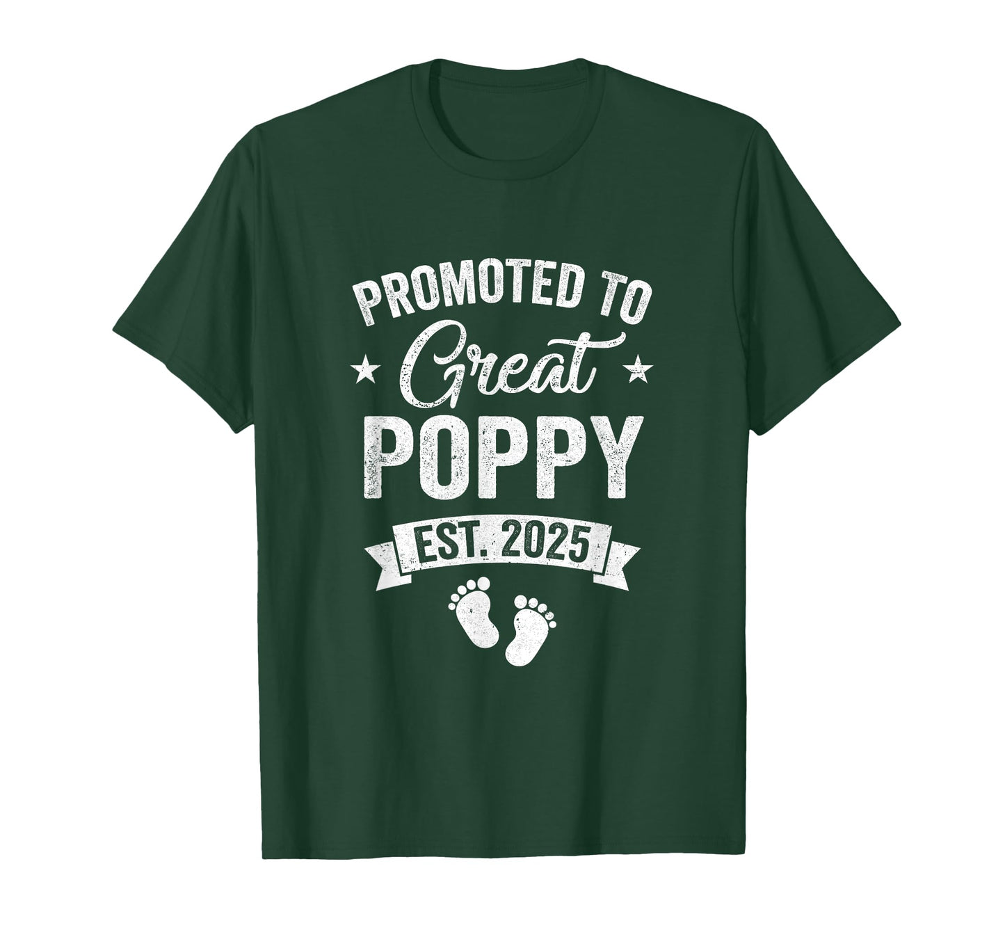 Promoted To Great Poppy Est 2025 Pregnancy Announcement T-Shirt