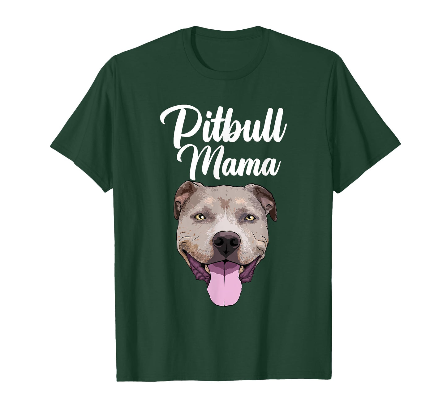 Cool Pitbull Mom For Women Mama Pitbull Owner Dog Lover T-Shirt