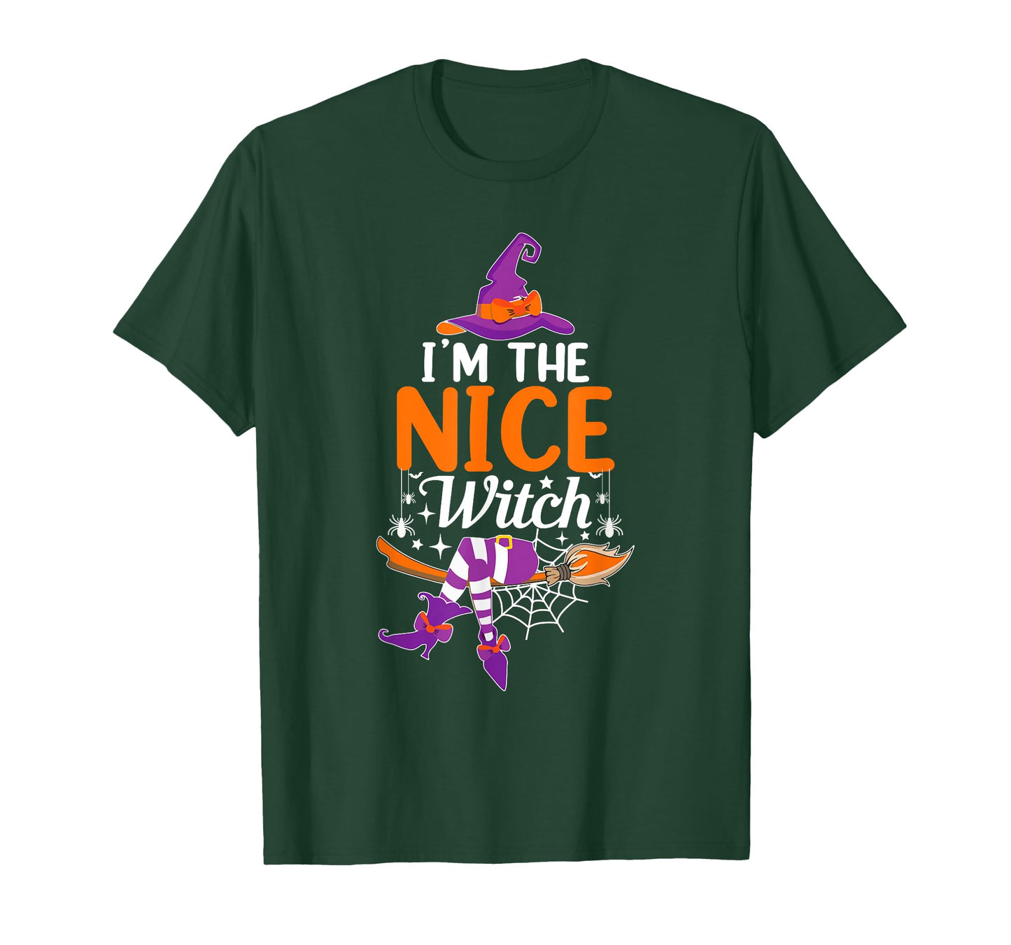 I'm The Nice Witch Funny Halloween Family Matching T-Shirt
