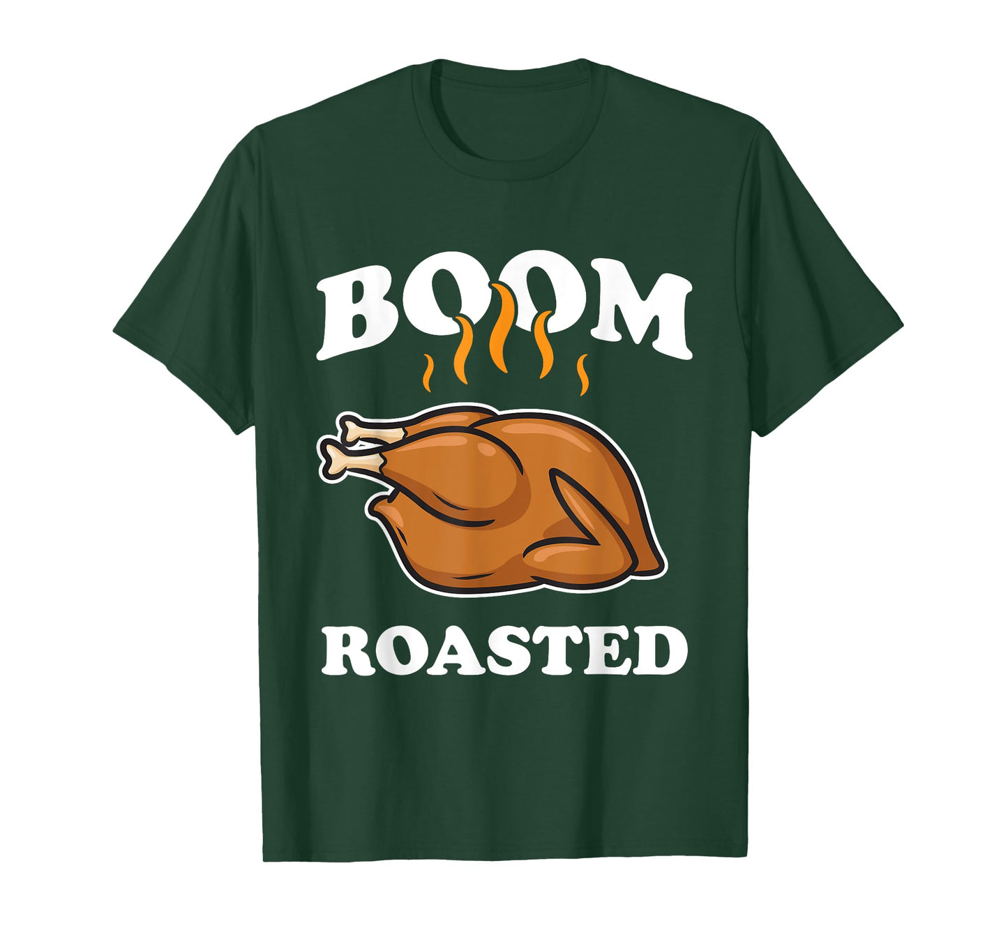 Boom Roasted Happy Thanksgiving Funny Turkey Gift T-Shirt