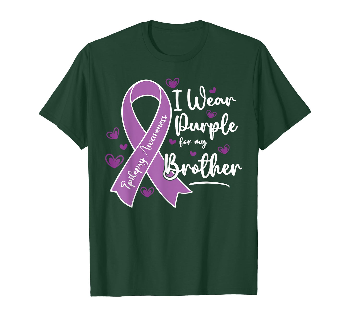 Wear Purple Epilepsy Brother Seizure Awareness Fight Support T-Shirt