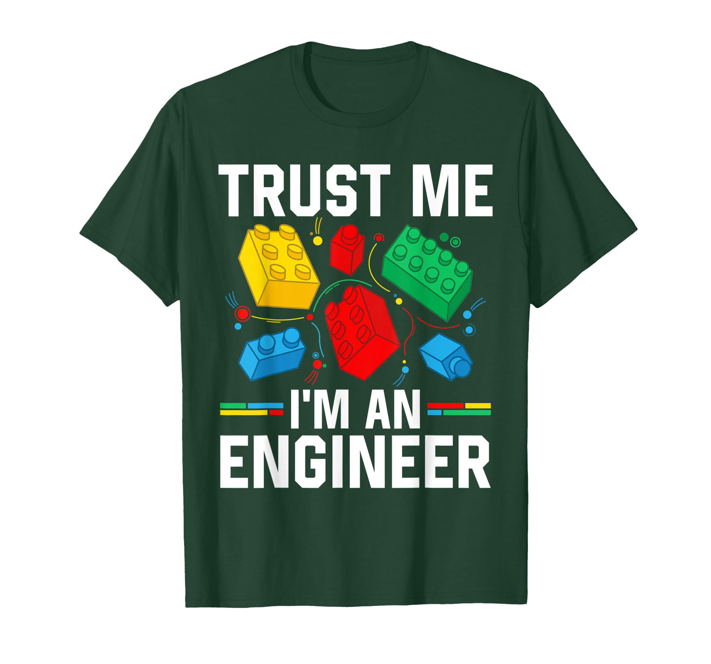 Engineer Children Kids Toy Big Building Blocks Brick Builder T-Shirt