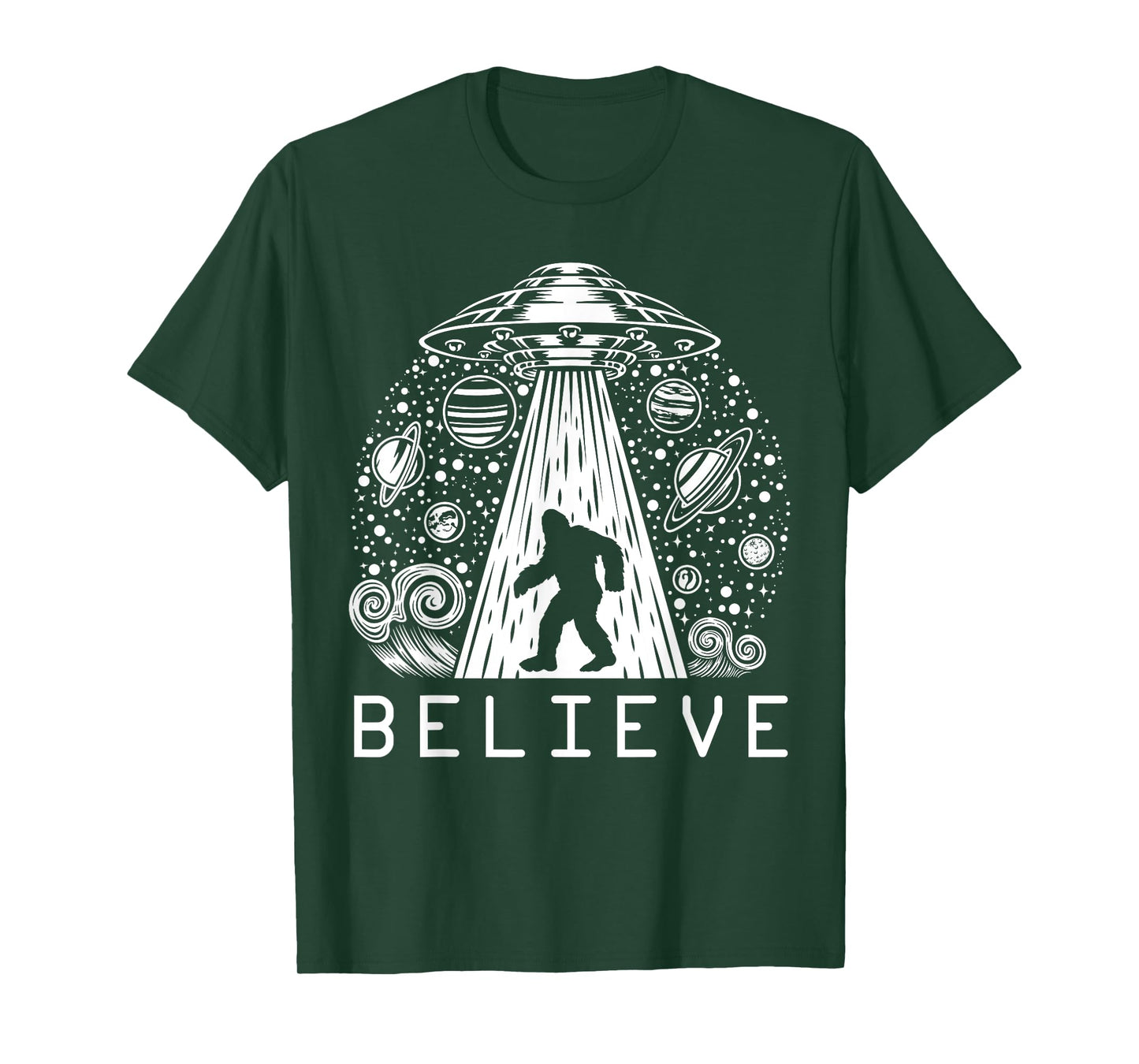 Bigfoot UFO Conspiracy Theory - Alien Physics T-Shirt