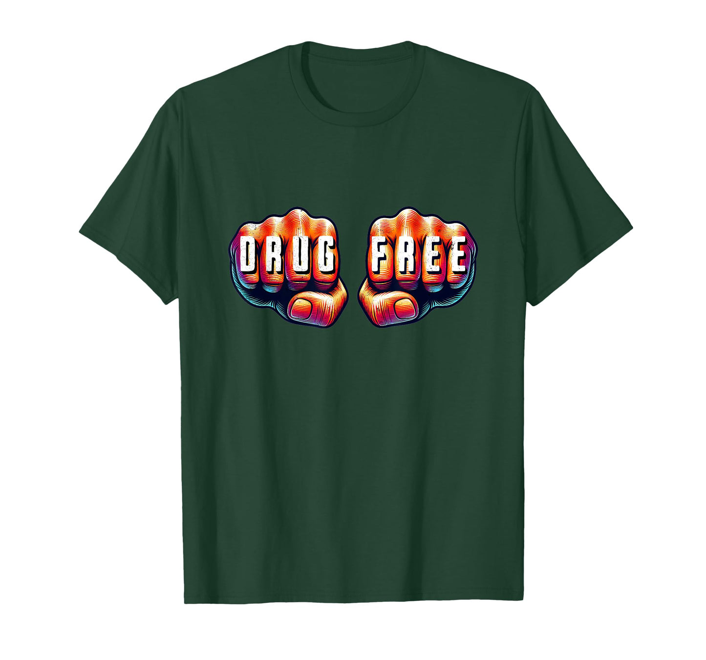 Drug Free Sober Sobriety Anniversary NA Recovery Men Women T-Shirt