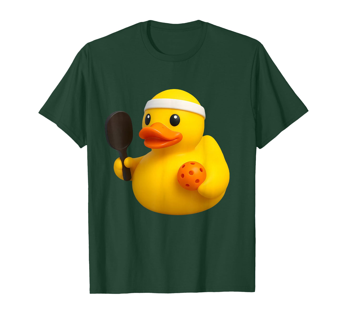 Rubber Duck Pickleball Player Ducky Duckie Men Women Kids T-Shirt