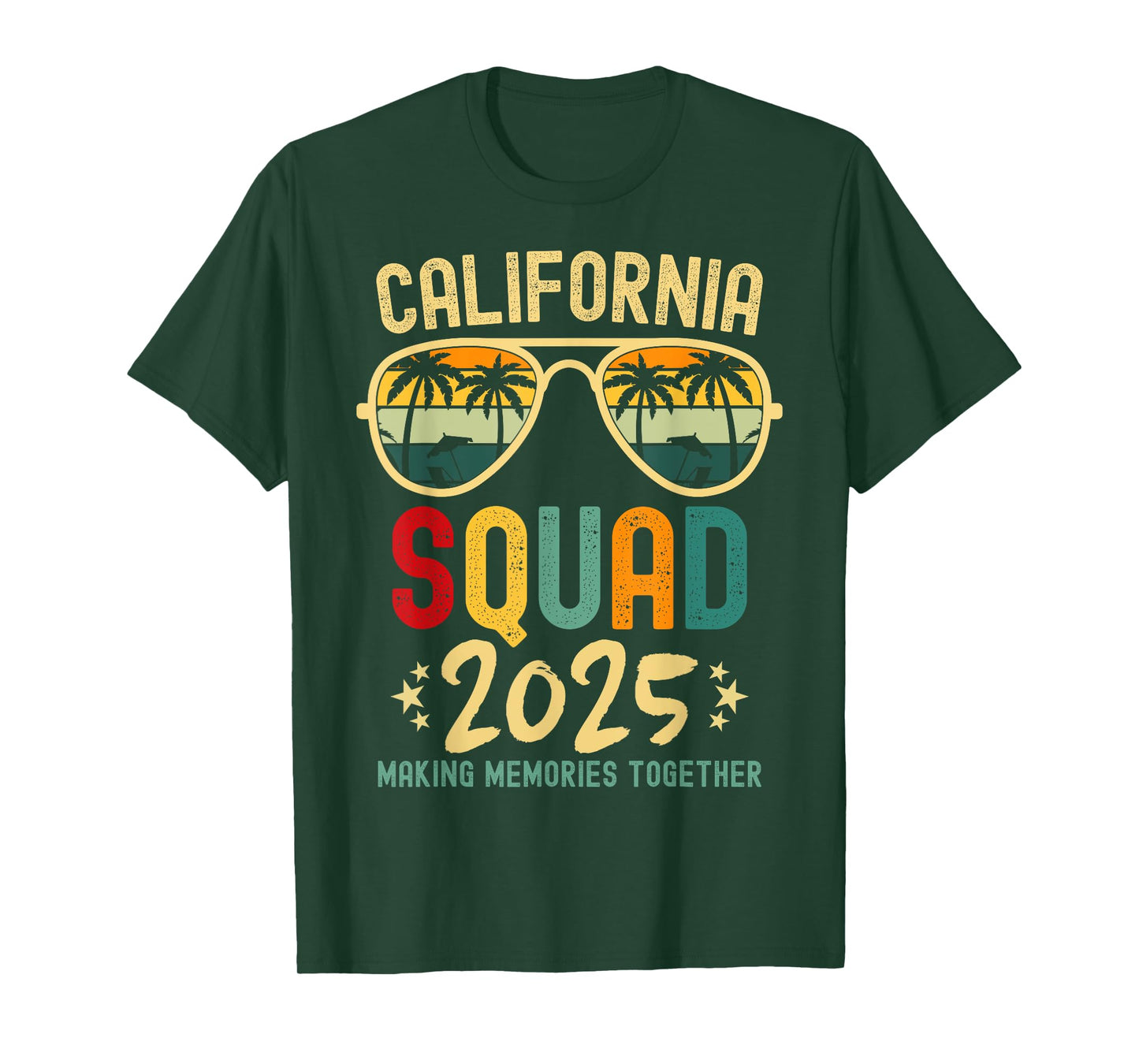 California Vacation Squad 2025 Family Vacation Trip Matching T-Shirt