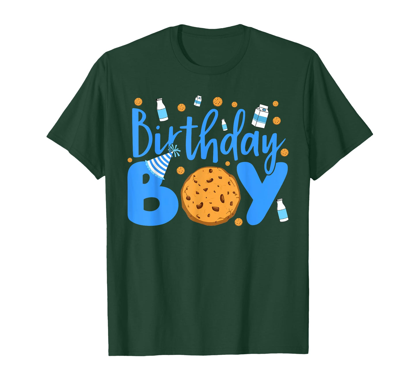 Birthday Boy Milk And Cookies 1st Birthday Matching Family T-Shirt