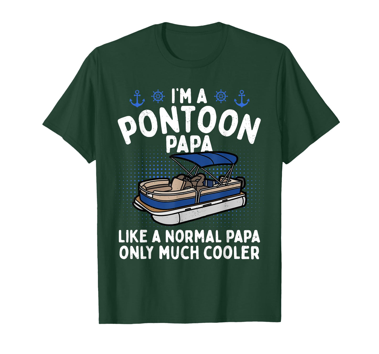 Cool Pontoon Boat Grandpa Men Pontoon Boat Lovers T-Shirt