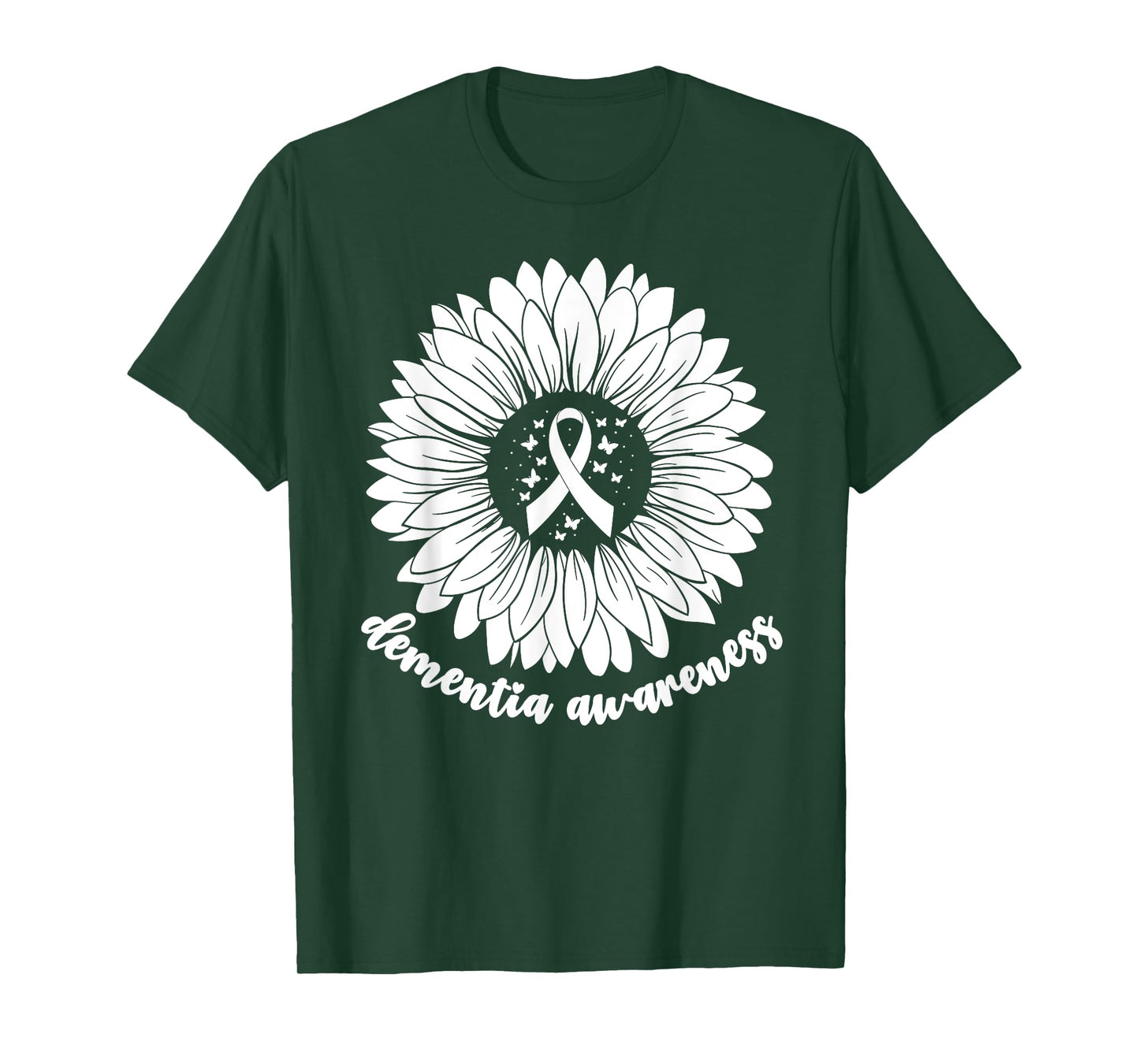 Dementia Awareness Month For Women Woman Purple ALZ Dementia T-Shirt