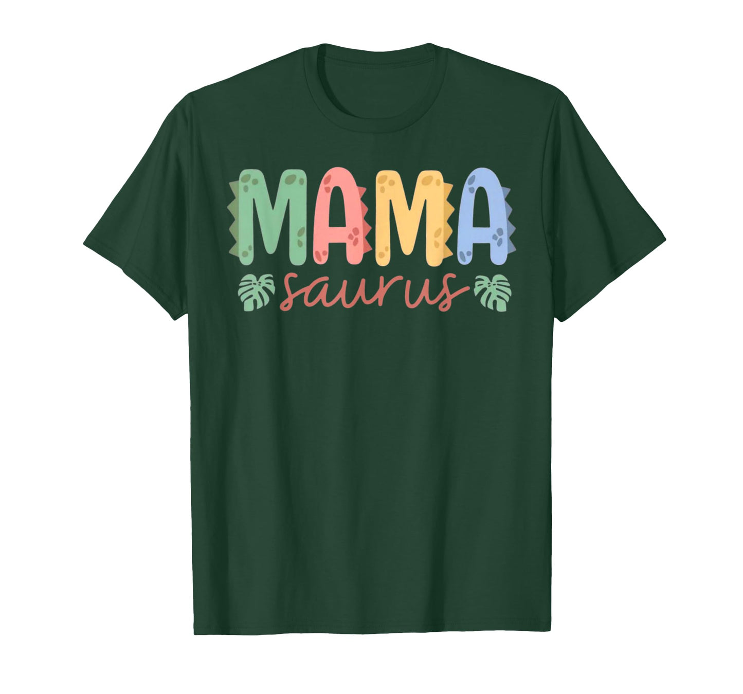 Mama Saurus Mom Dinosaur Three Rex Birthday Boy Girl Family T-Shirt