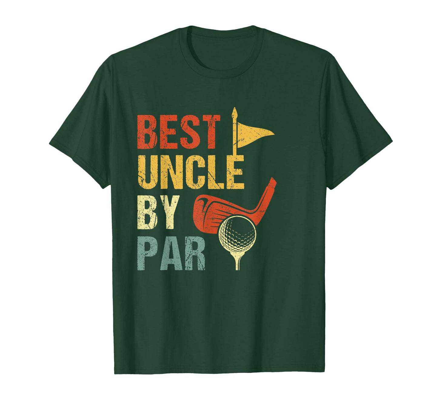 Best Uncle By Par T-Shirt Father's Day Golf T-Shirt