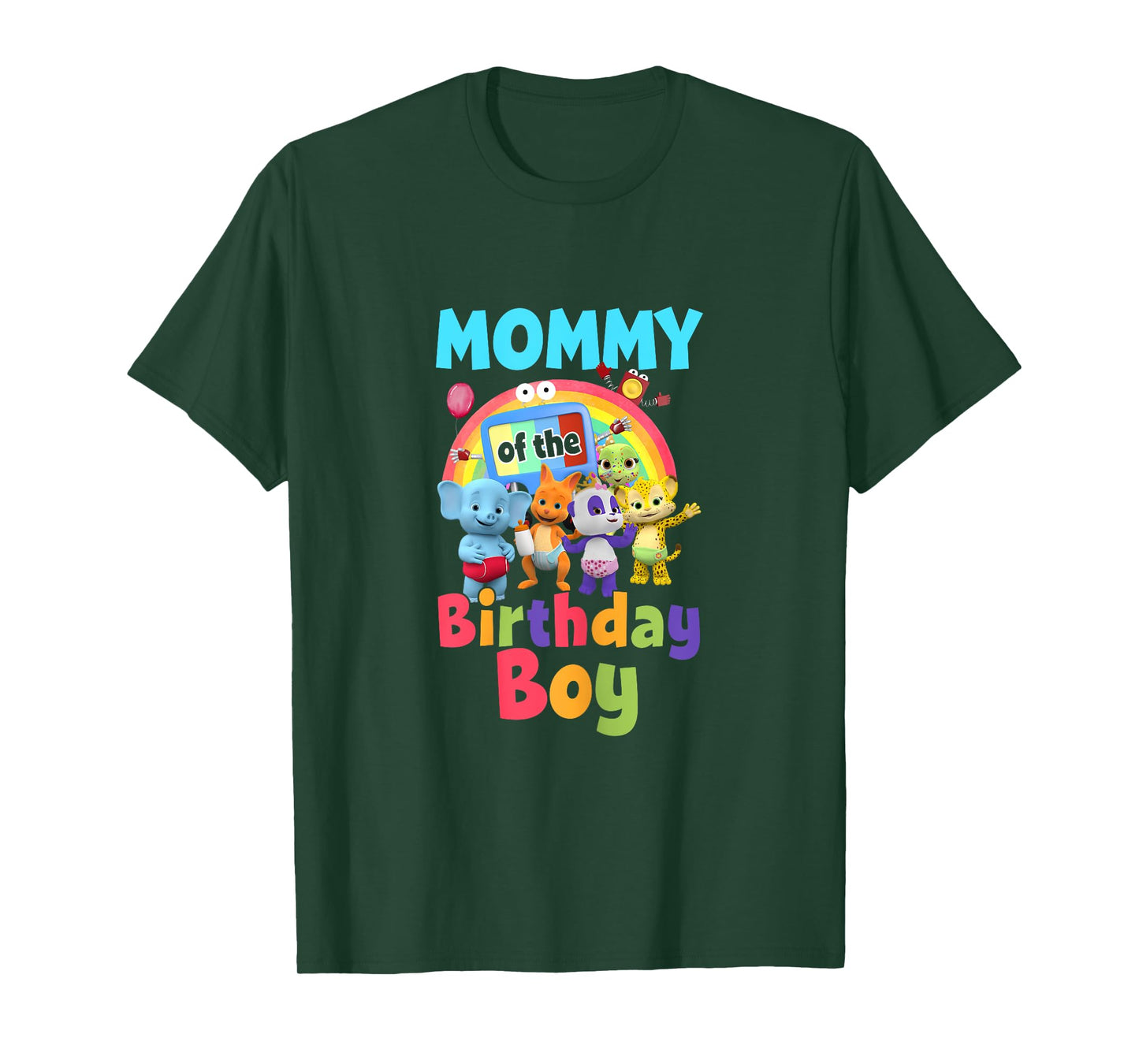 Dad And Mom Mommy Of The Birthday Boy Family Party Decor T-Shirt