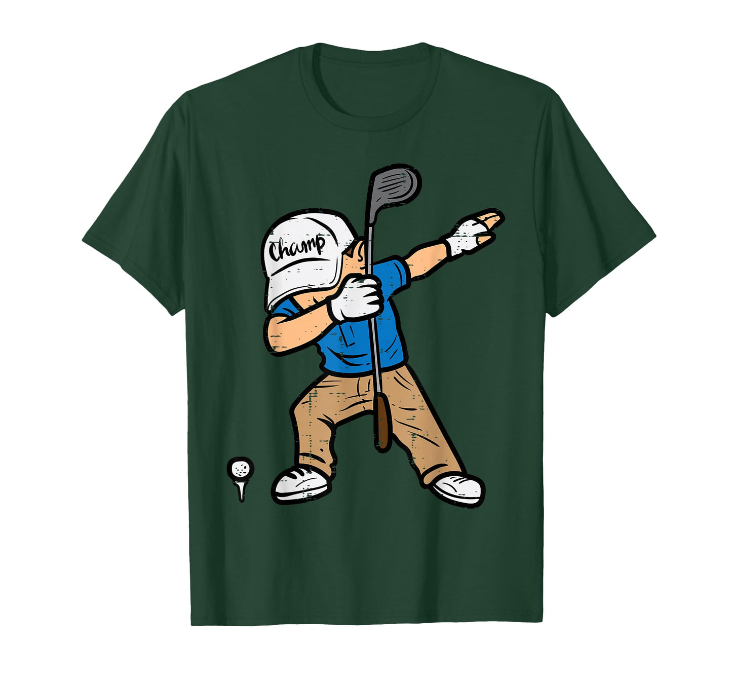 Dabbing Golfer Funny Golfing Golfer Dad Men Boys Kids Youth T-Shirt