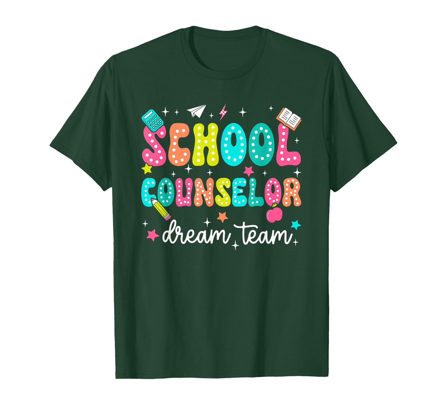 Retro Groovy School Counselor Dream Retro Team School T-Shirt