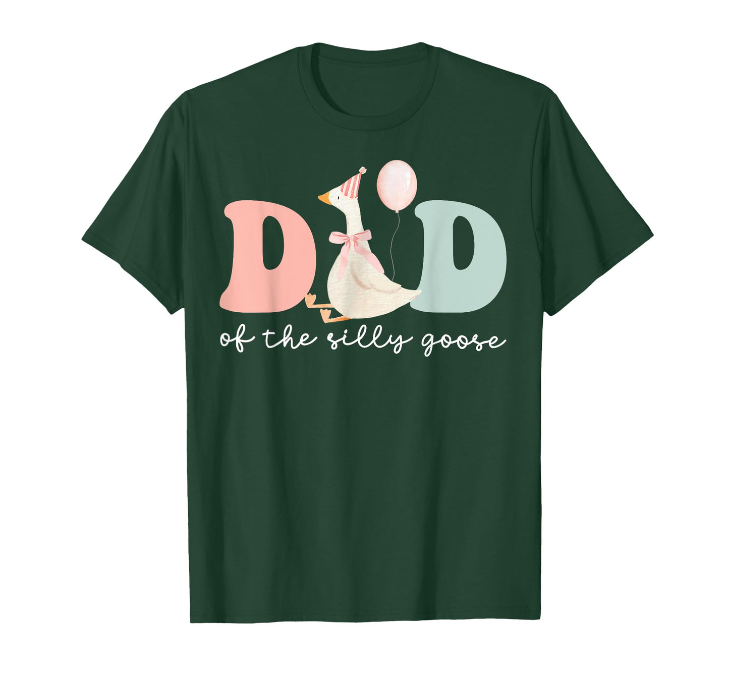 Dad Of A Silly Goose Funny Daddy Shirt Matching Goose Family T-Shirt