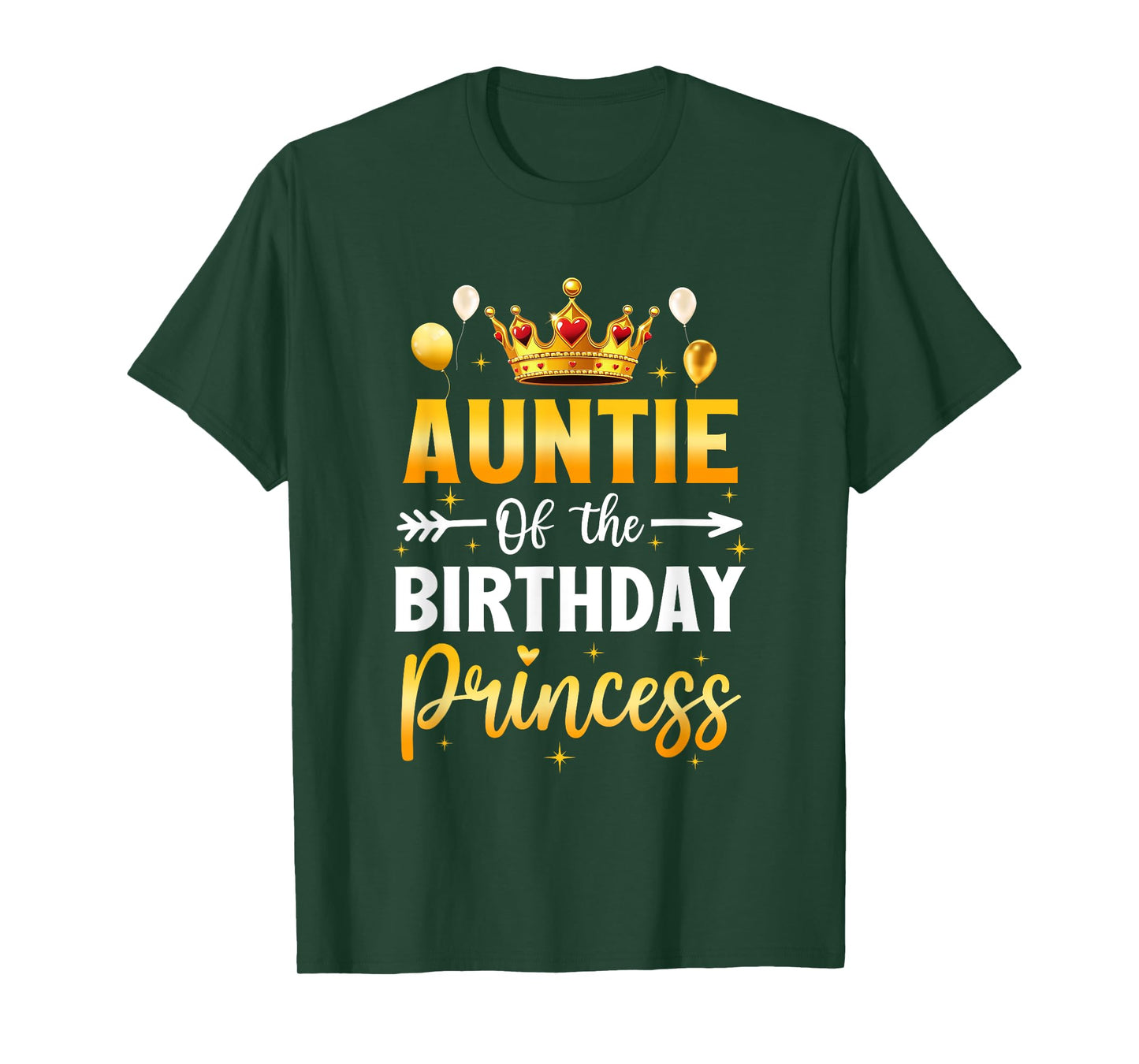 Auntie Of The Birthday Princess Birthday Girl Party Family T-Shirt