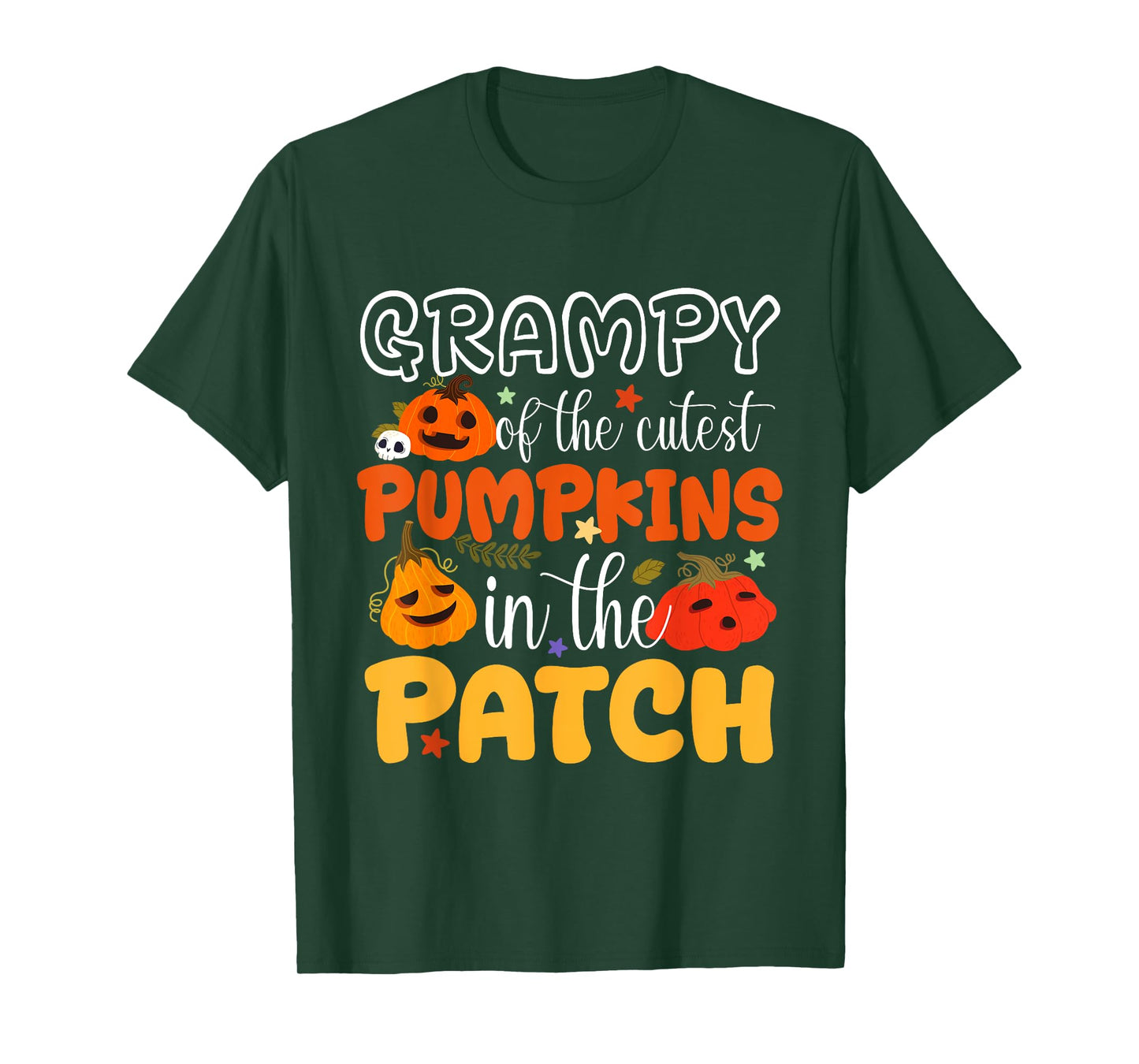 Grampy Of The Cutest Pumpkins In The Patch Halloween Pumpkin T-Shirt