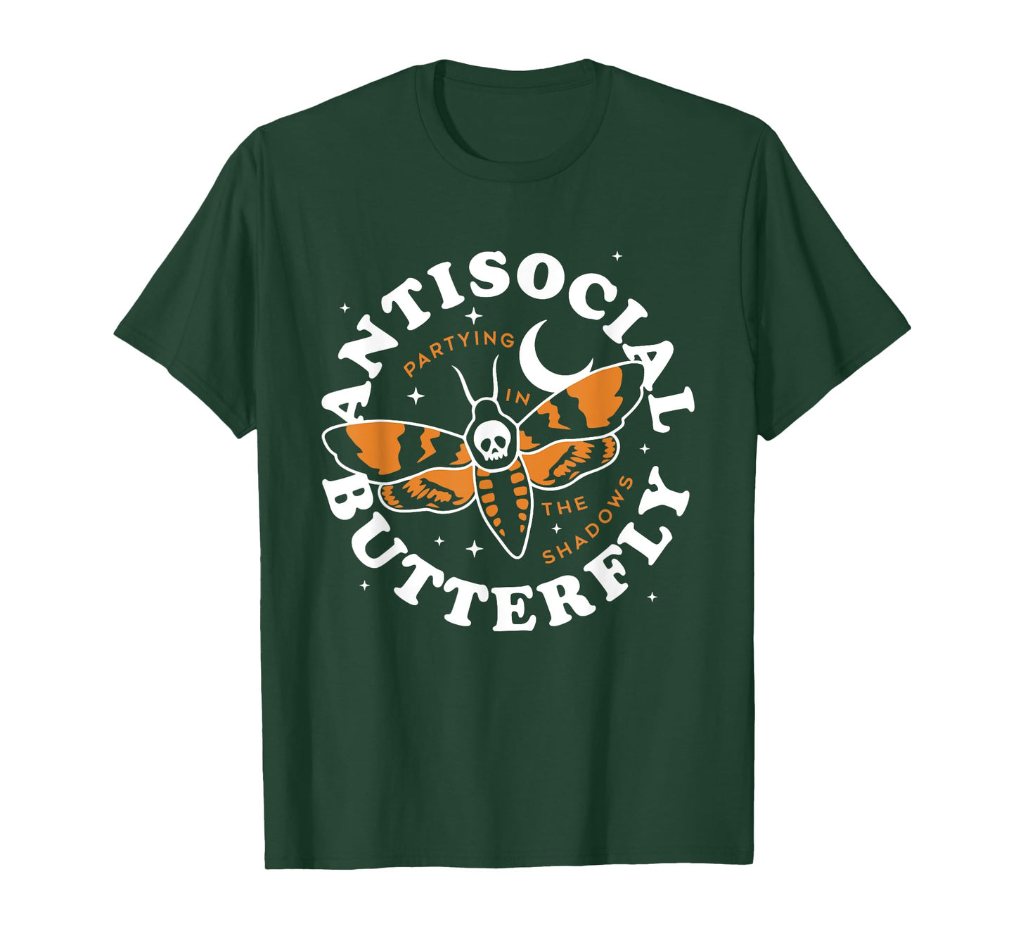 Antisocial Butterfly Partying In The Shadows Apparel T-Shirt