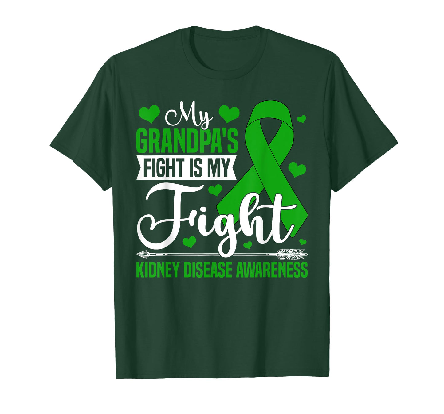 My Grandpa's Fight Is My Fight Kidney Disease Awareness T-Shirt