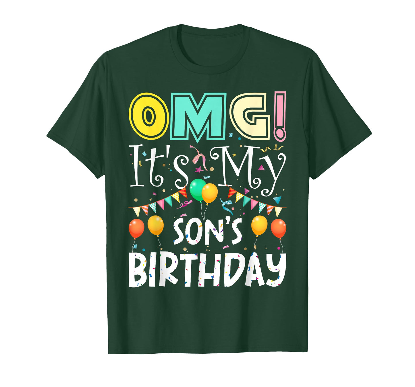 OMG! It's My Son's Birthday Cool Party T-Shirt