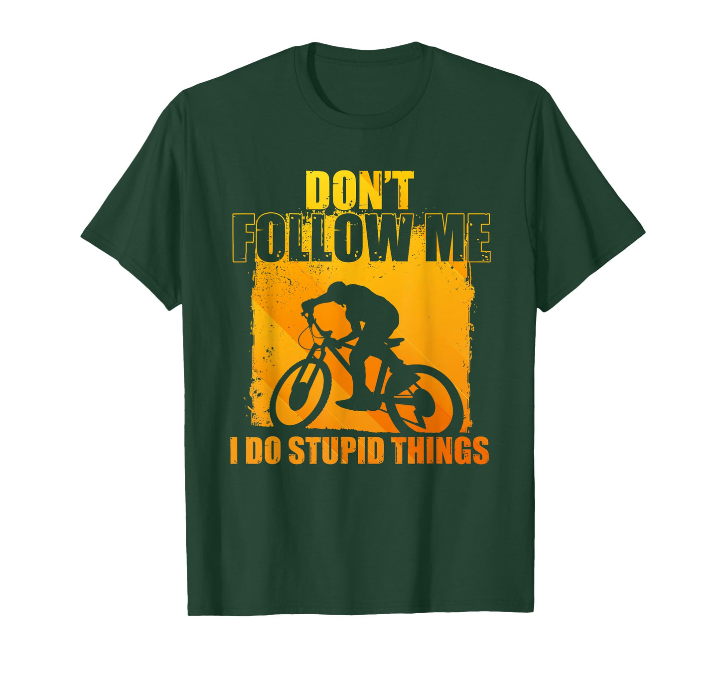 Funny Mountain Biking Art For Men Women Cycling Downhill MTB T-Shirt