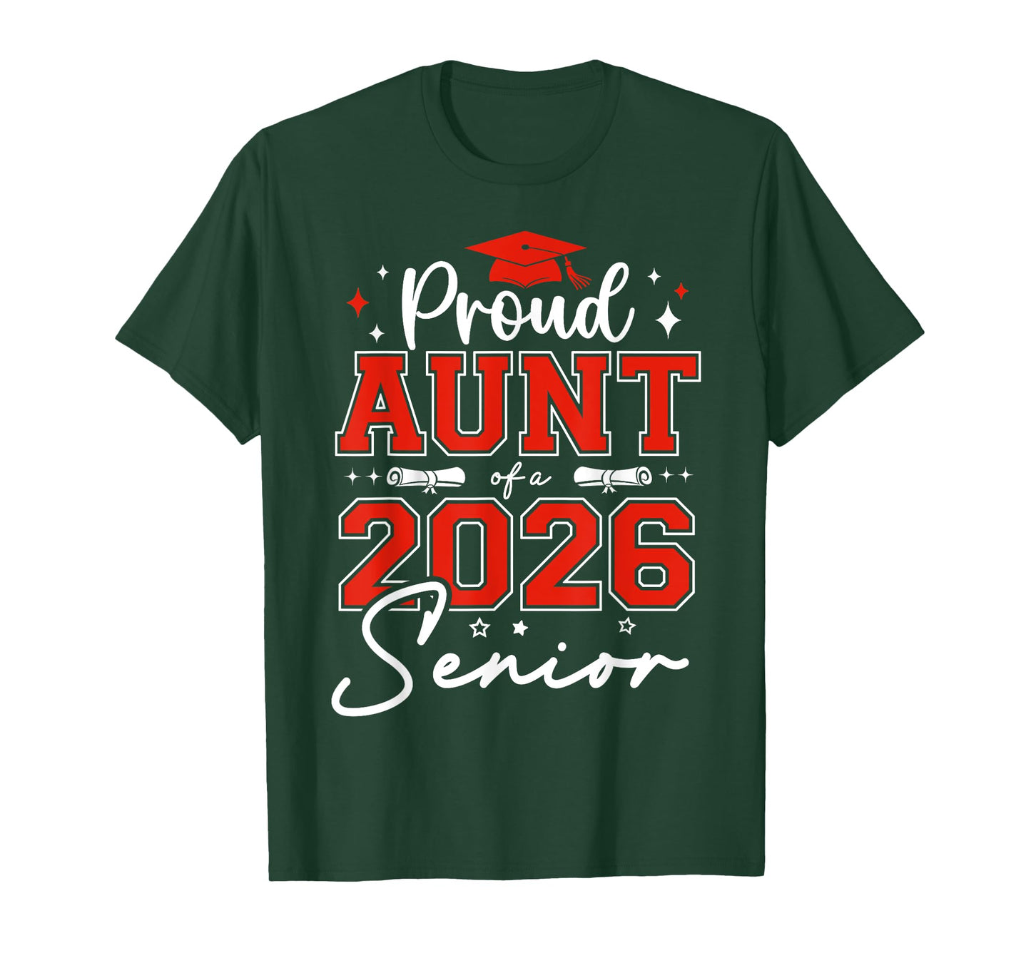 Senior 2026 Proud Aunt of a 2026 Senior Graduate Graduation T-Shirt