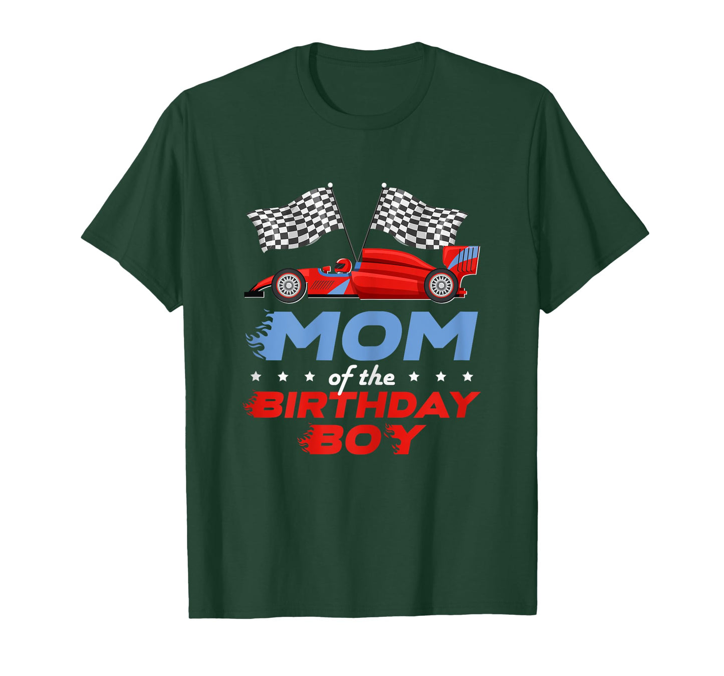 Race Car Bday Party Racing Cute Mom Of The Birthday Boy T-Shirt