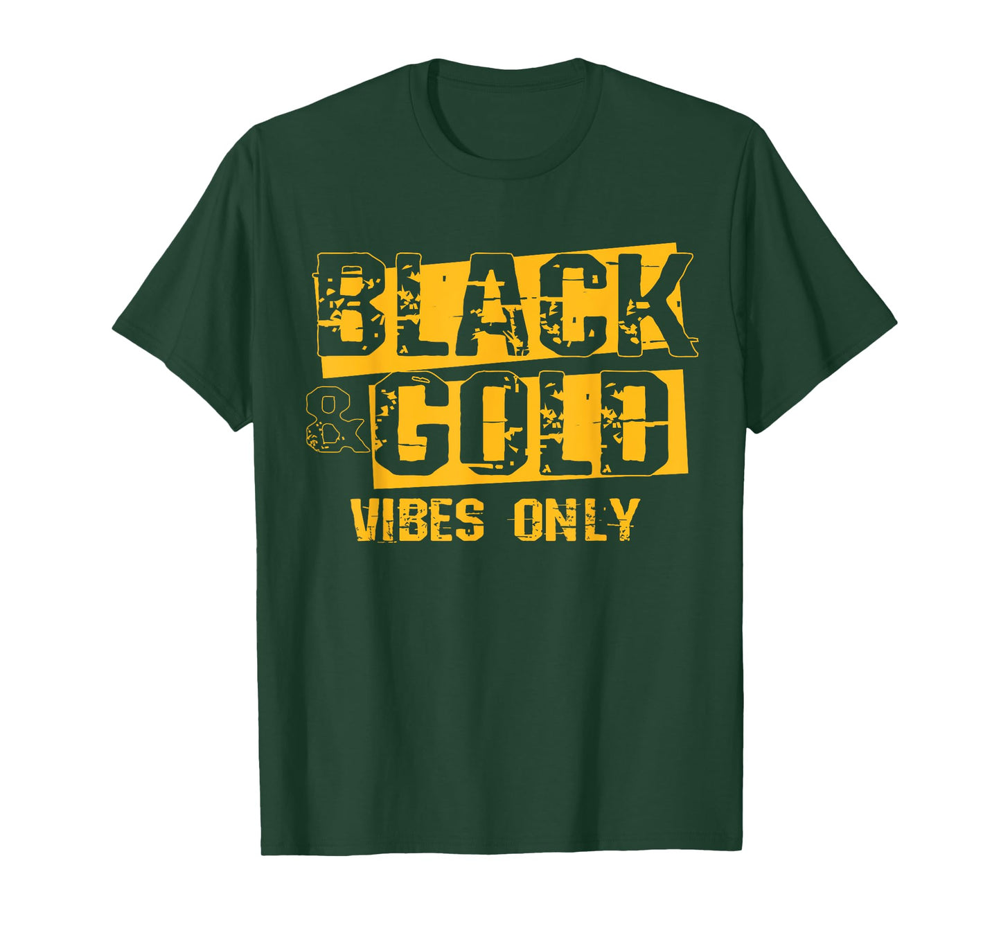 Black and Gold Game Day Group Tees for High School Football T-Shirt