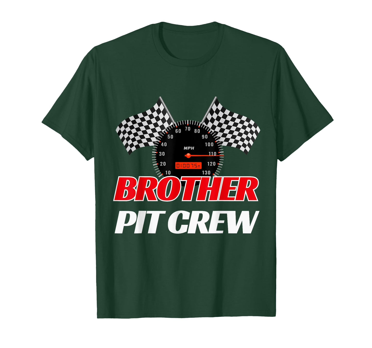 Brother Pit Crew Race Car Birthday Party Racing T-Shirt