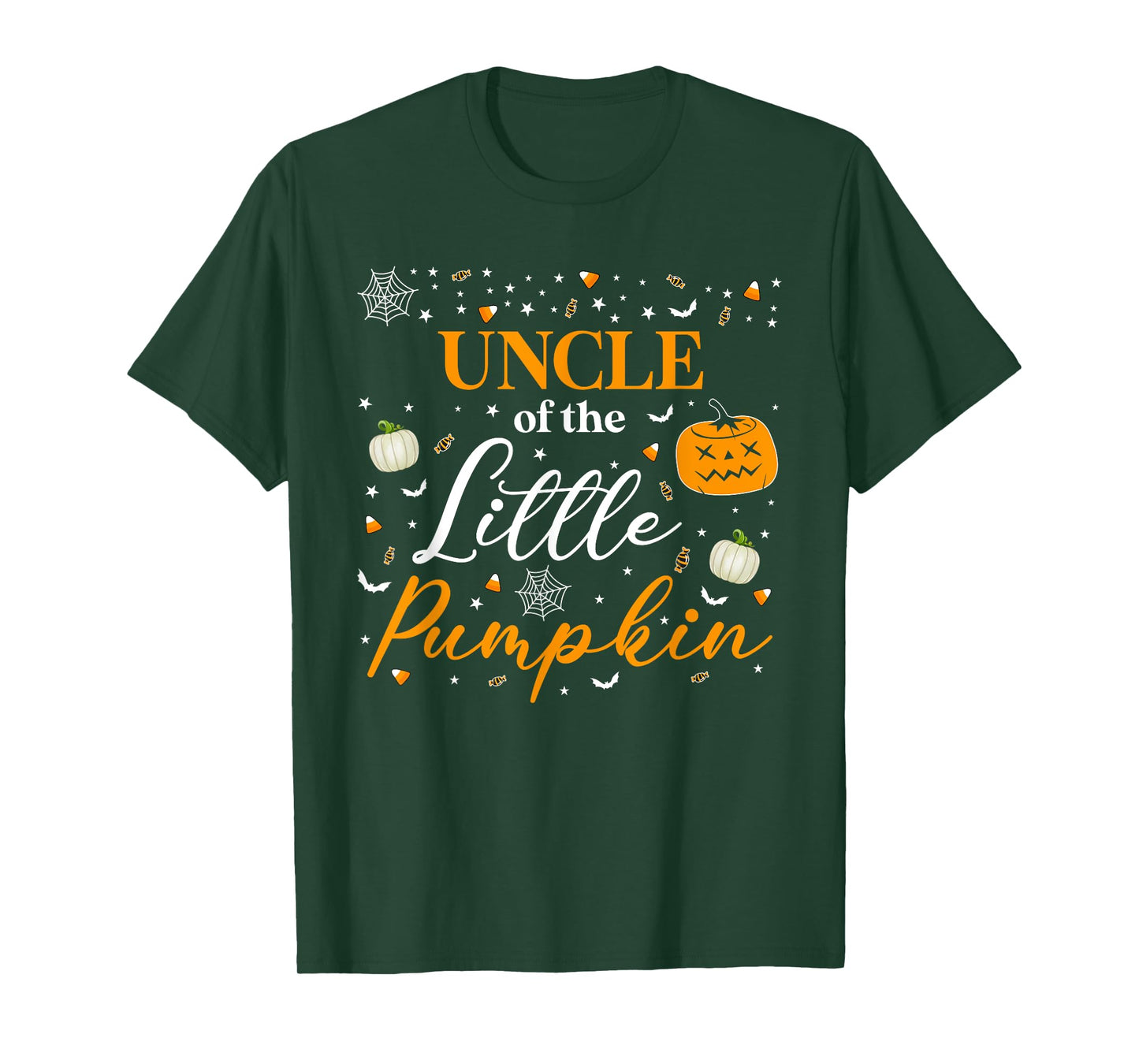 Uncle Of The Little Pumpkin Family Matching Halloween T-Shirt