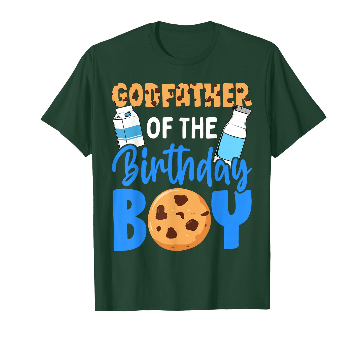 Godfather of the birthday boy Milk and Cookies 1st birthday T-Shirt