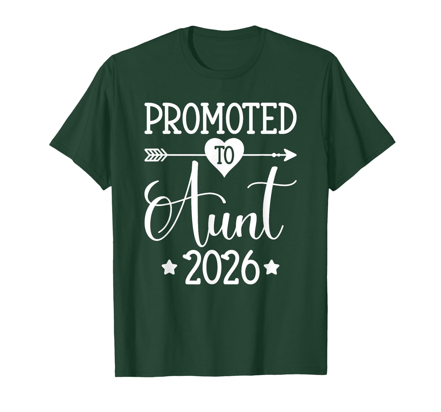 Promoted To Aunt 2026 Auntie Pregnancy Announcement T-Shirt