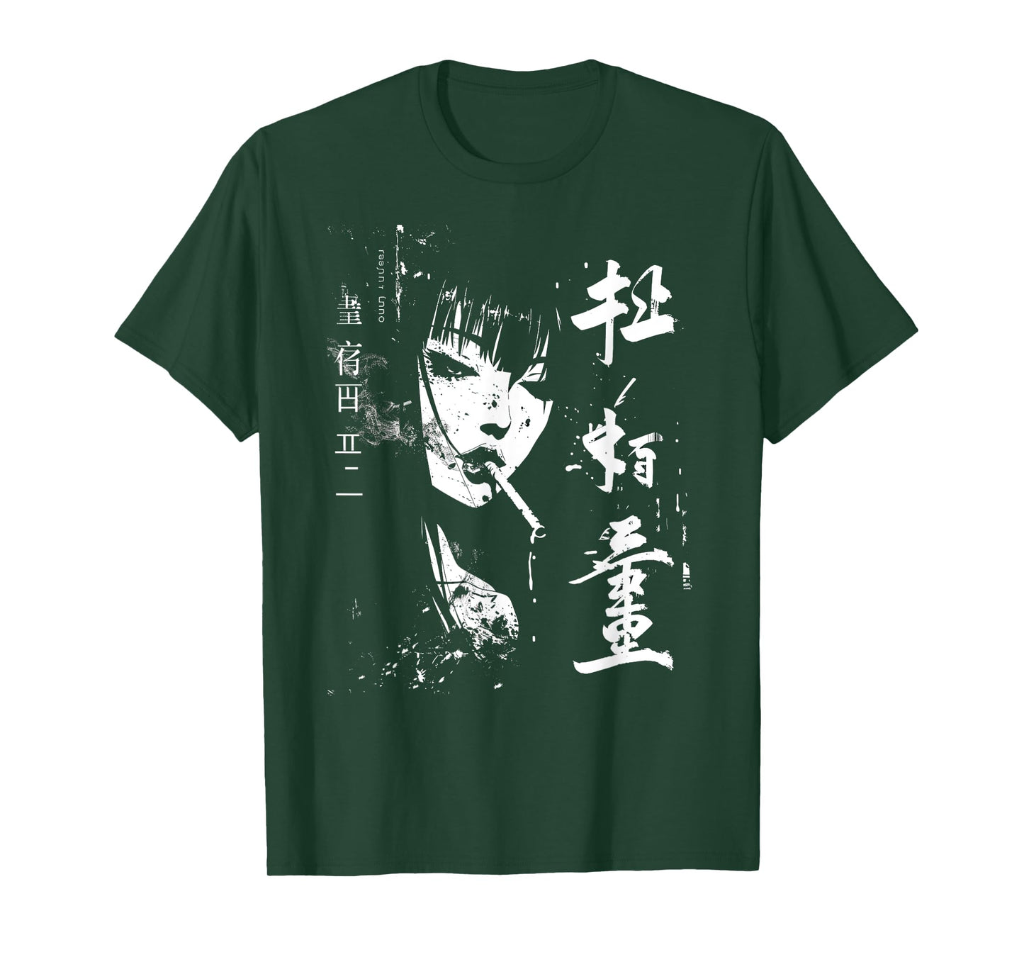 The Otaku Fan Co. Waifu Anime Horror Girl Aesthetic T-Shirt, Small, Black