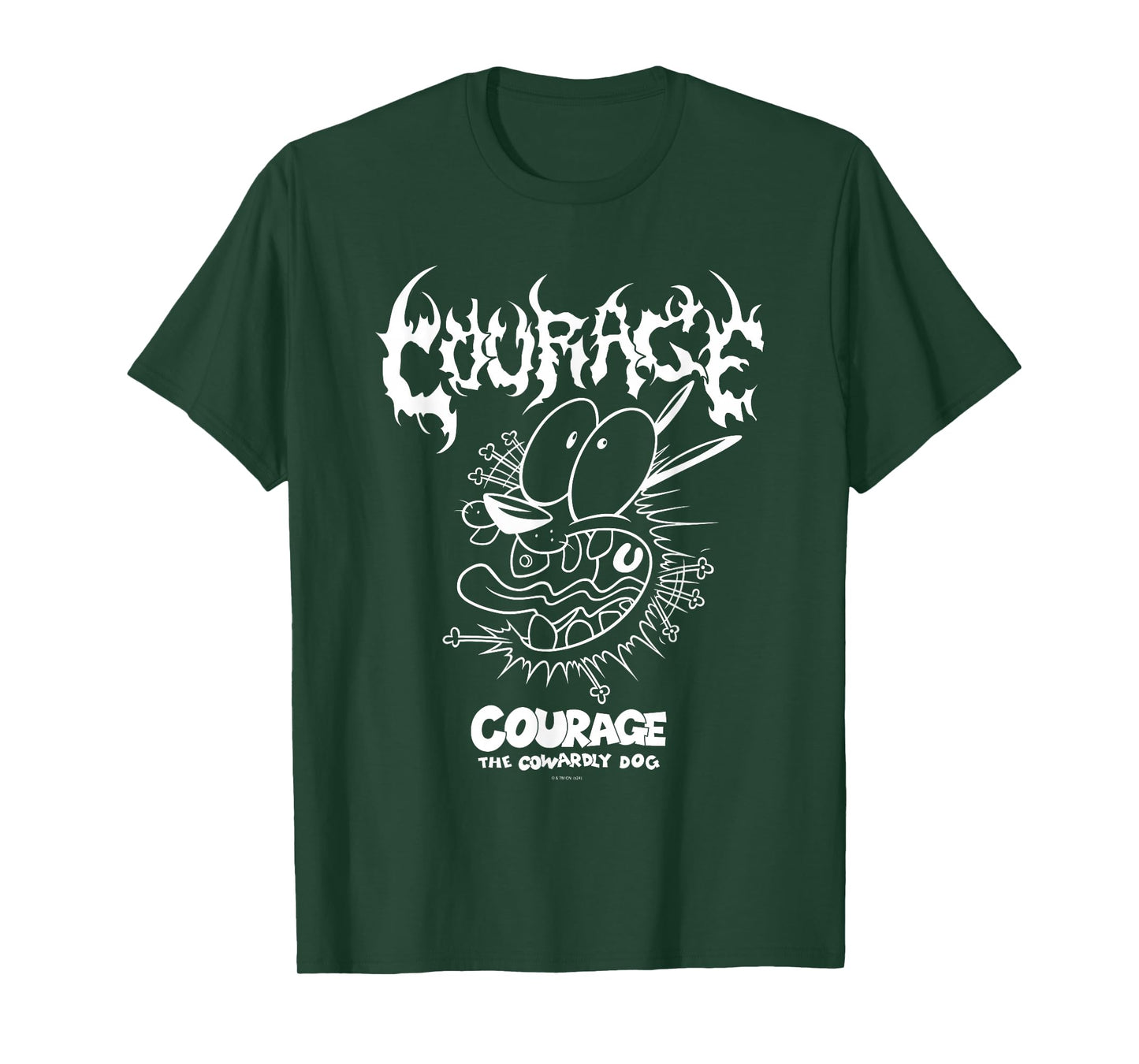 Courage the Cowardly Dog Extreme Metal T-Shirt