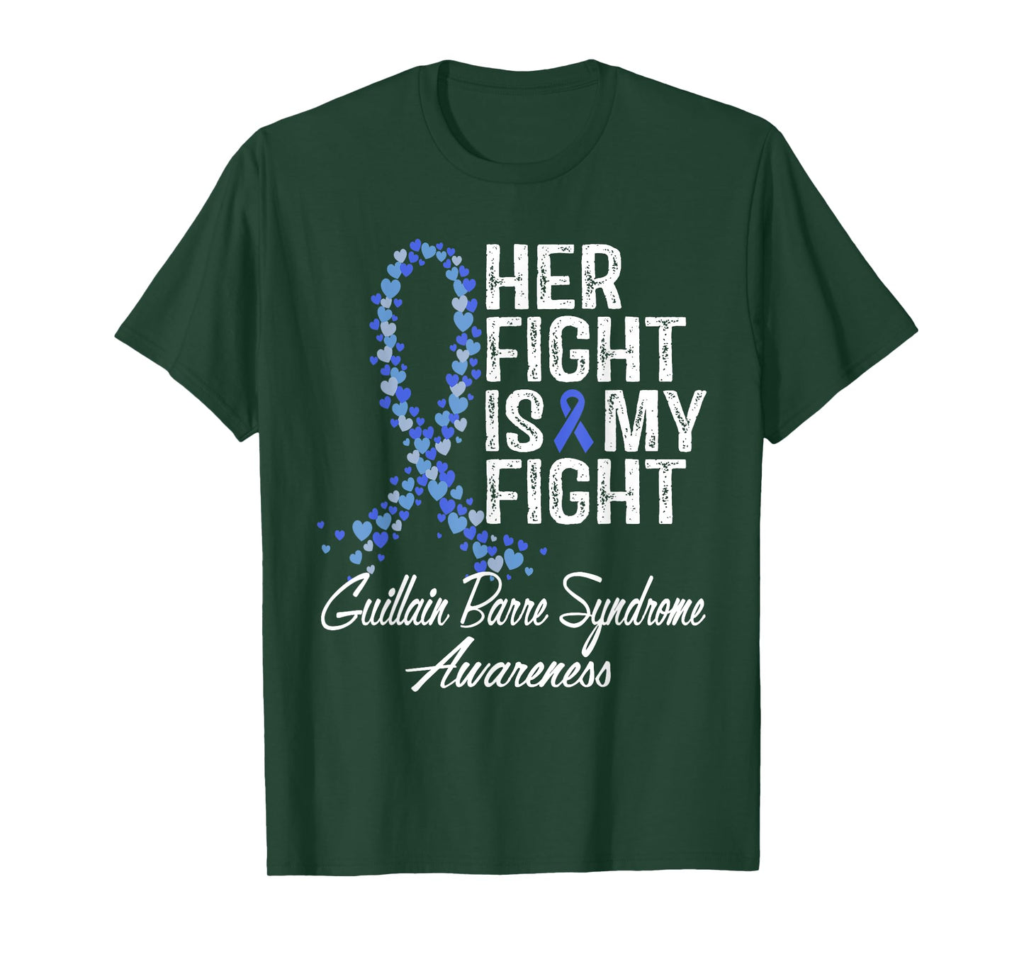 Guillain Barre Syndrome Awareness Her Fight Warrior Support T-Shirt