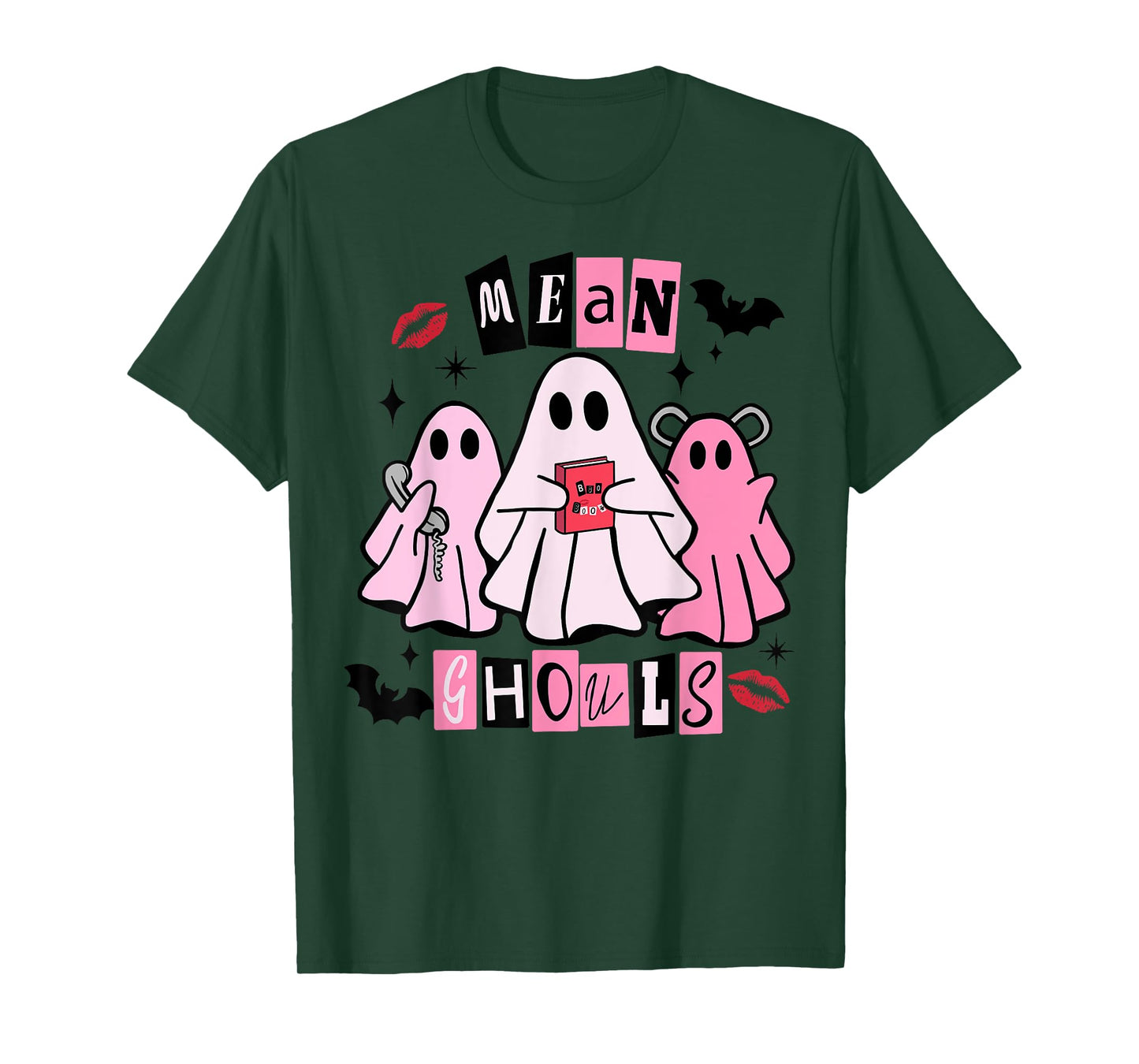 Cute Ghost Mean Ghouls Funny Halloween Costume Spooky Season T-Shirt