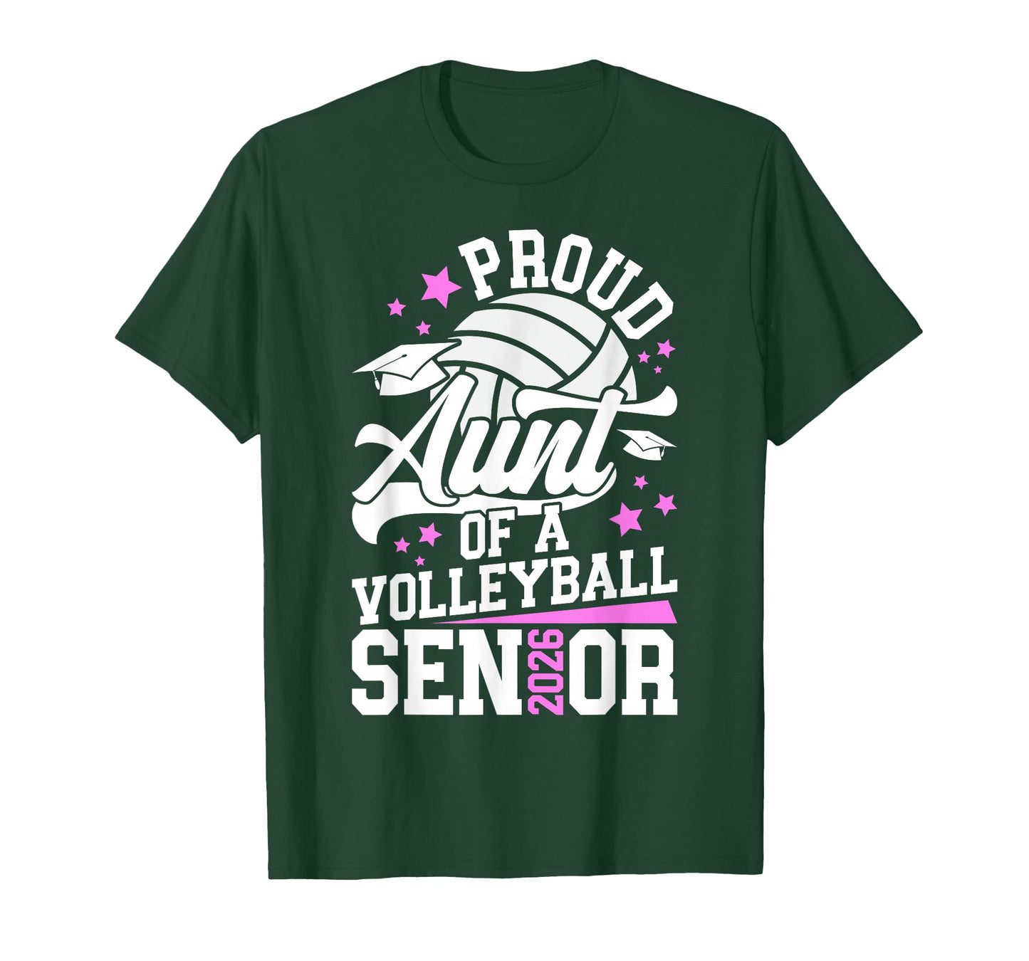 Proud Aunt of A Volleyball Senior Aunt 2026 T-Shirt