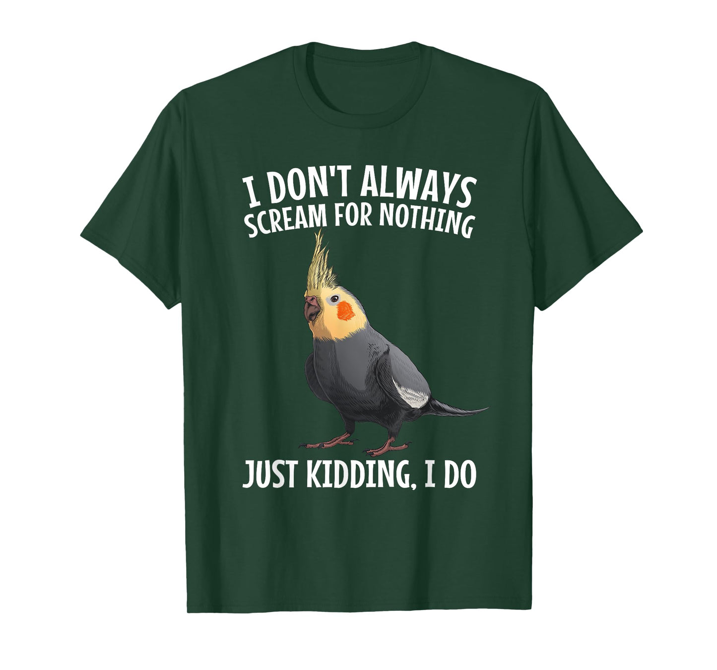 Cute Cockatiel Design For Men Women Parakeet Cockatiel Lover T-Shirt