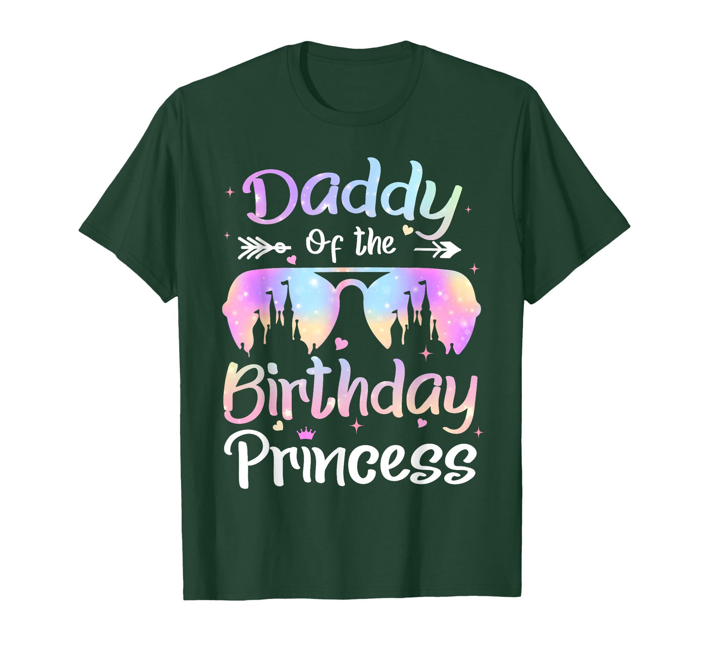 Funny Sunglasses Daddy Of The Birthday Girl Matching Family T-Shirt