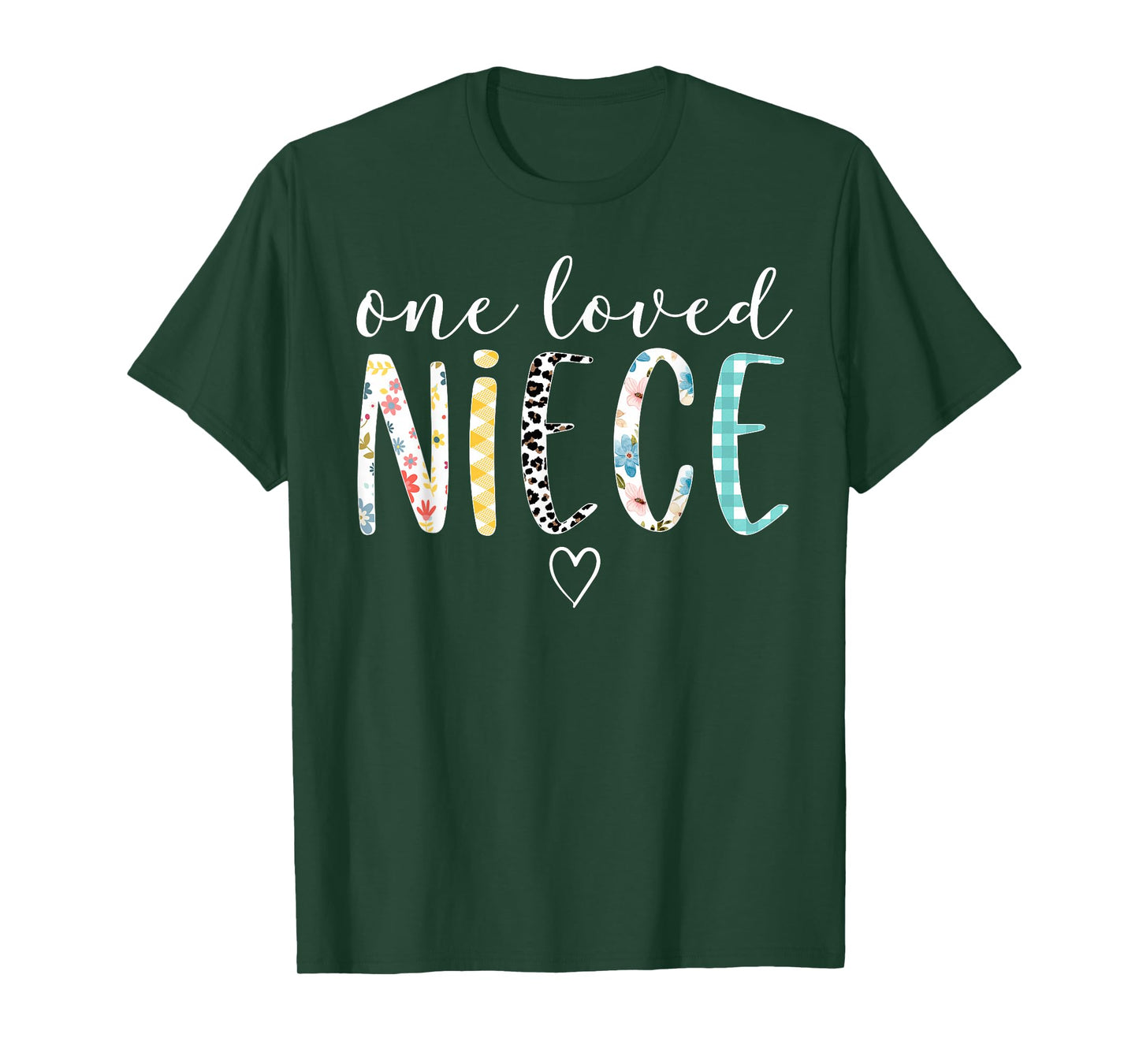 Niece Gifts Women One Loved Niece Mother's Day T-Shirt