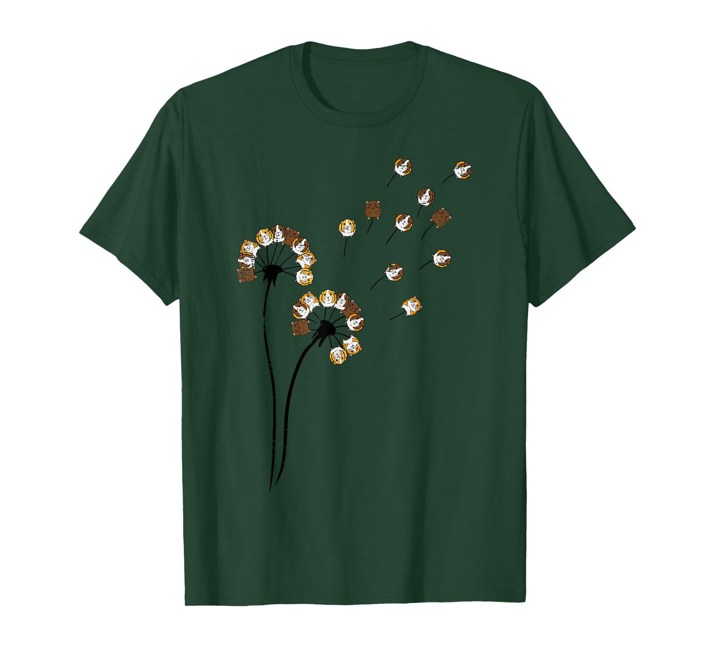 Guinea Pig Flower Dandelion Cavy Lover Women Girls Kids Men T-Shirt