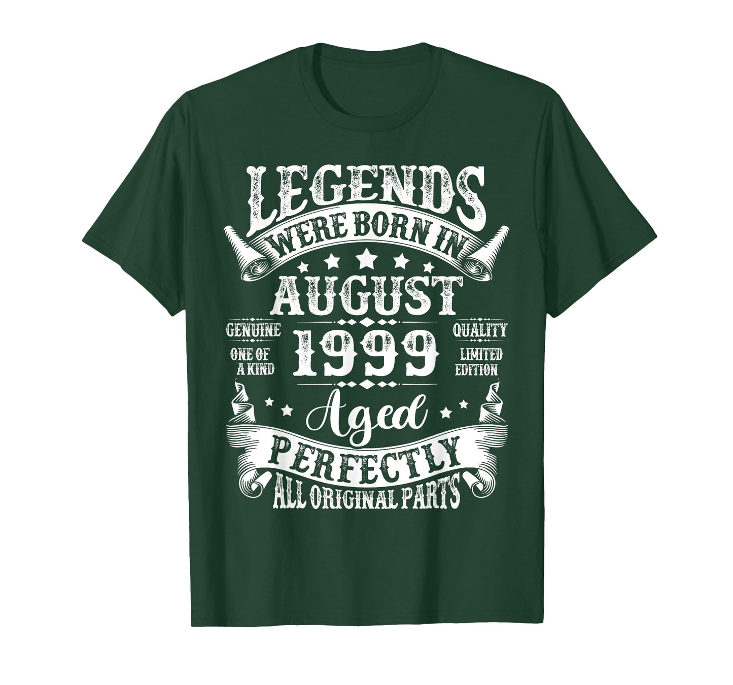 Legend since August 26 Year Old 1999 Retro 26th Birthday Men T-Shirt