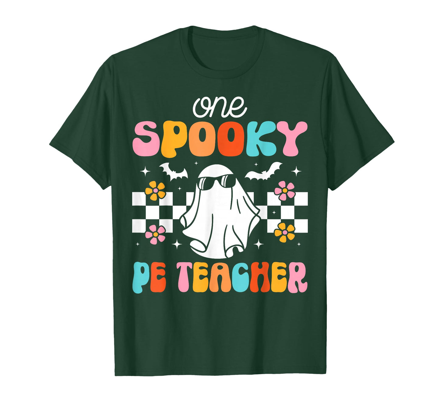 One Spooky PE Teacher Gym Physical Education Halloween T-Shirt