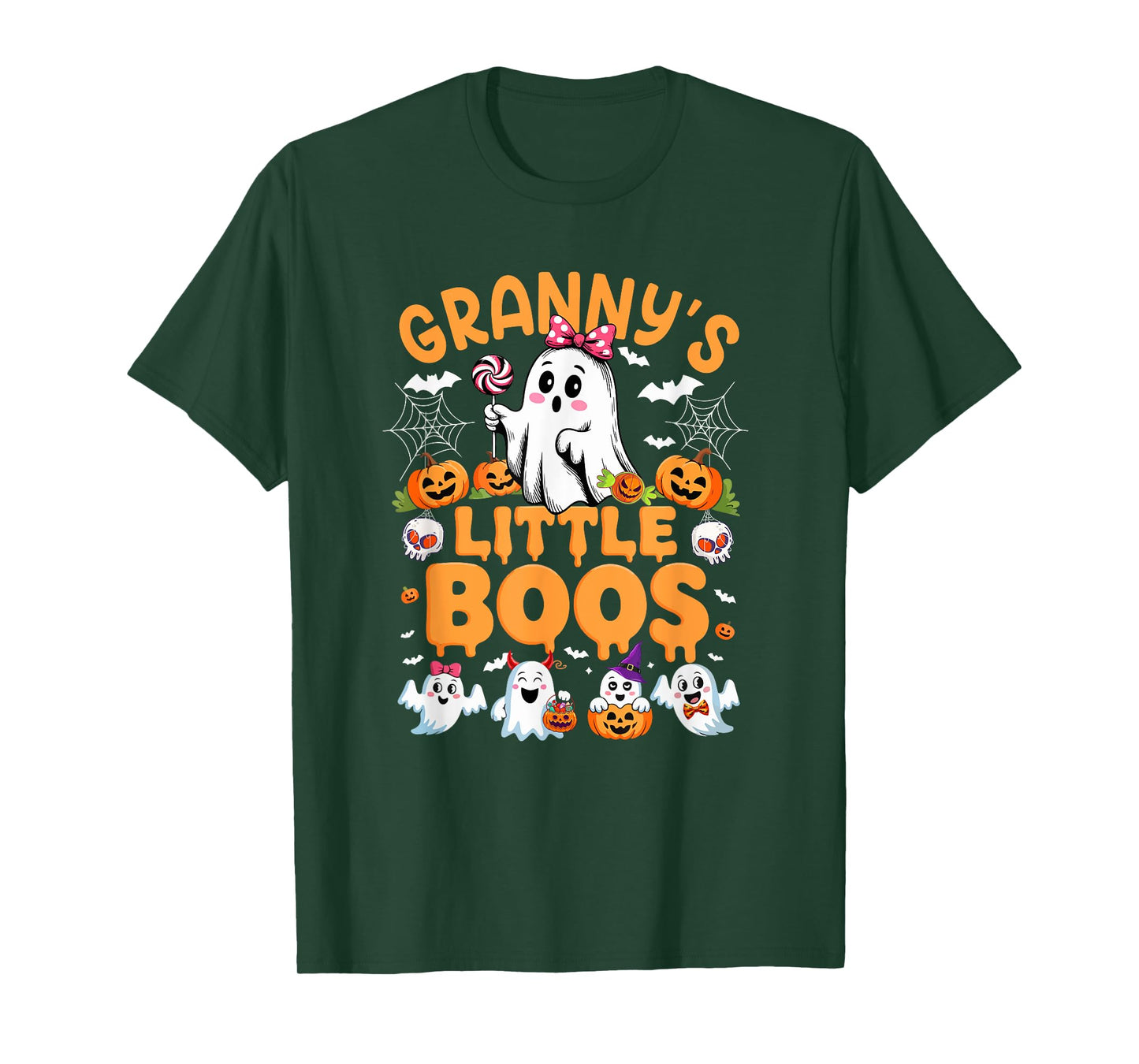 Granny's Little Cute Boos Halloween Boo Ghosts Group Family T-Shirt