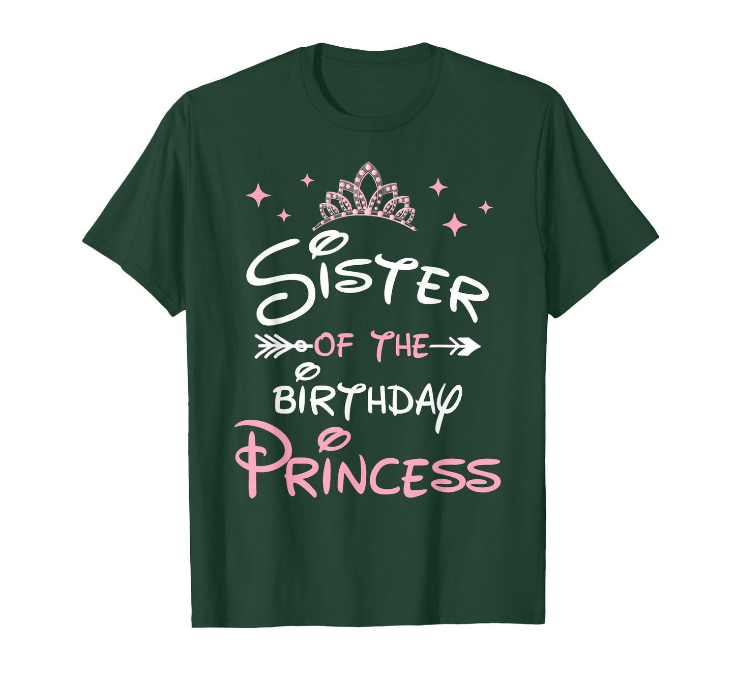 Sister Of The Birthday Princess Toddler Kid Girl Family Cute T-Shirt